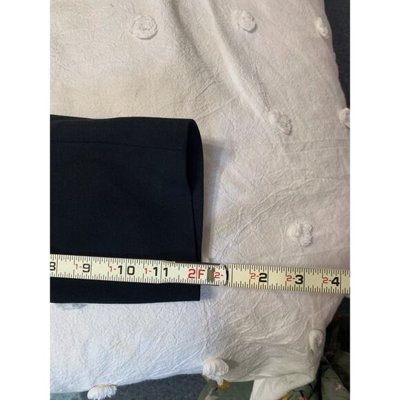 Vintage Calvin Klein Women's Blazer 100% Merino Wool Size 8 Black Long Y2K Work - Picture 6 of 12